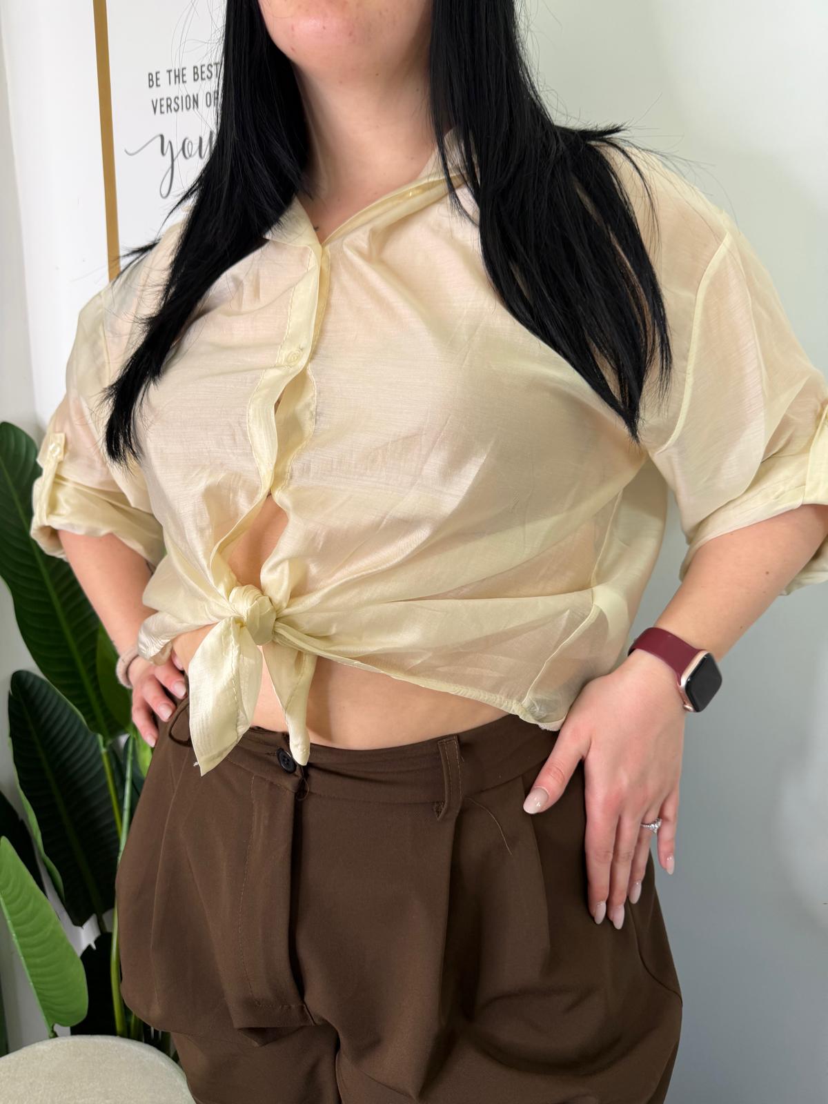 Camicia velata curvy 11219