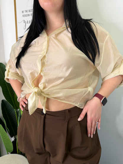 Camicia velata curvy 11219