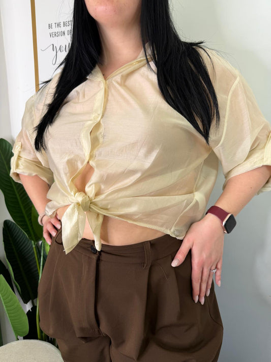 Camicia velata curvy 11219