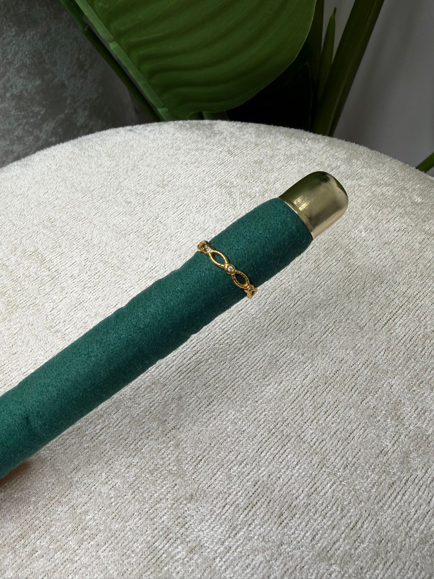 Anello catena gold