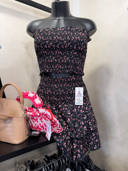 Coordinato top e gonna fiori 55269