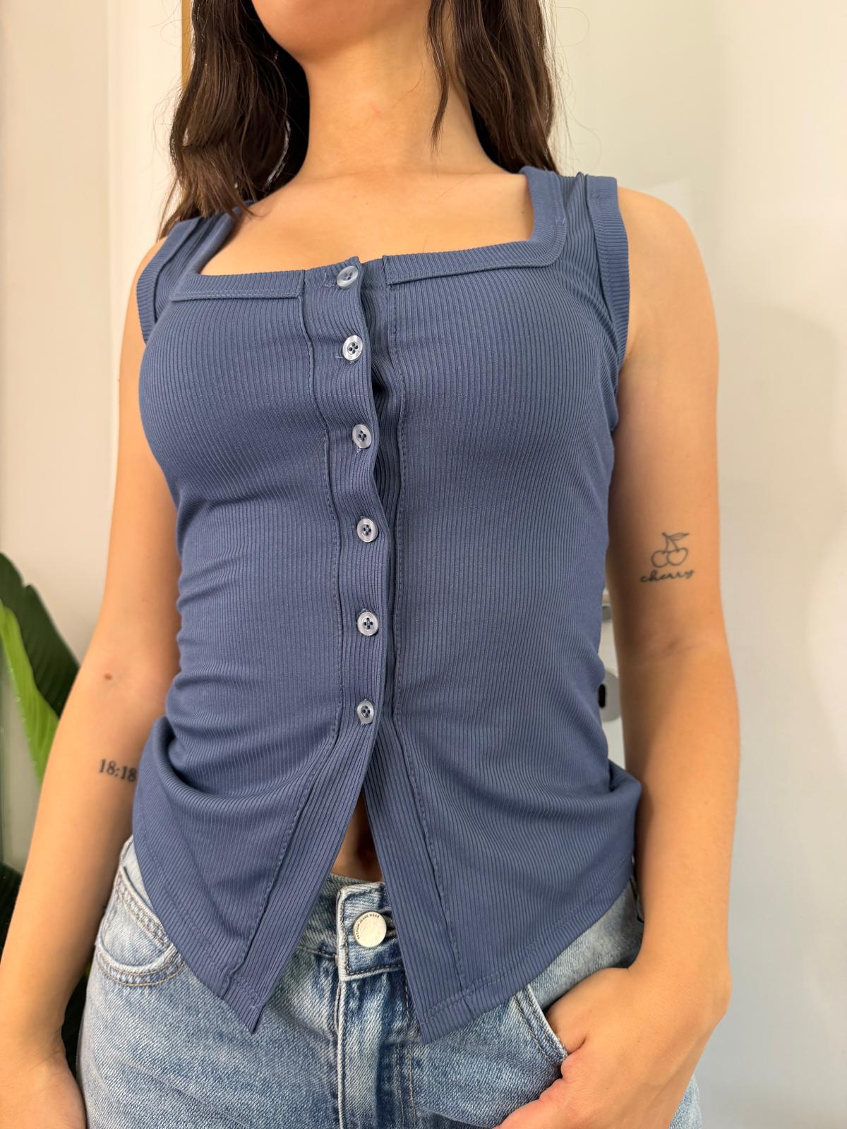 Canotta bottoncini 5656