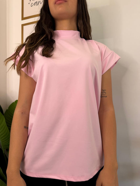 T-shirt oversize spalline rinforzate 26867