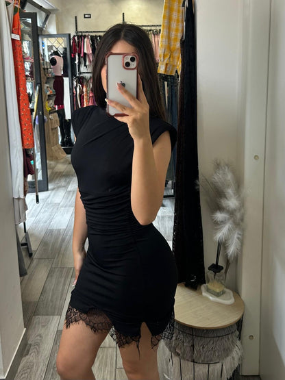 Abito schiena scoperta con pizzo 1255