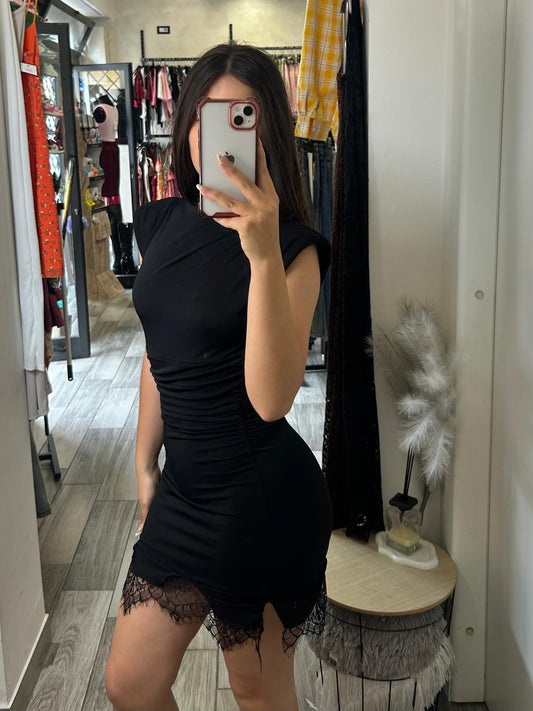 Abito schiena scoperta con pizzo 1255