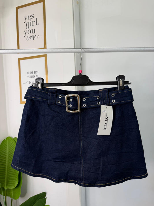Panta gonna jeans lavaggio zero 42157