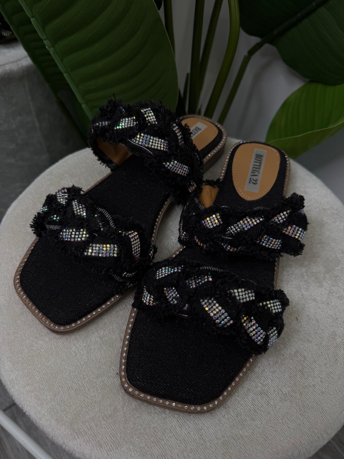 Ciabattina strass 588