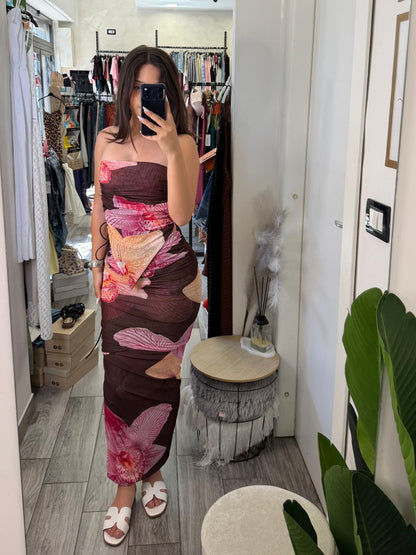 Coordinato gonna lunga e top 9157