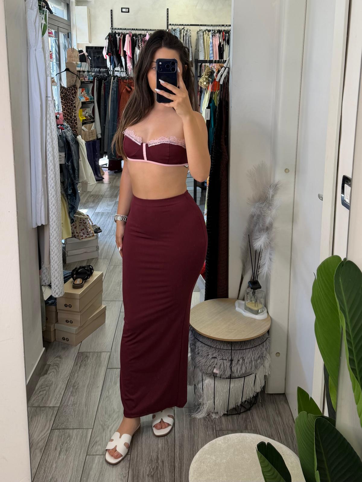 Coordinato lycra con reggiseno 20344