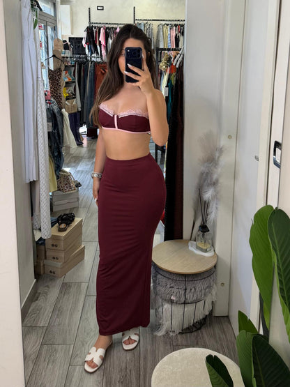 Coordinato lycra con reggiseno 20344