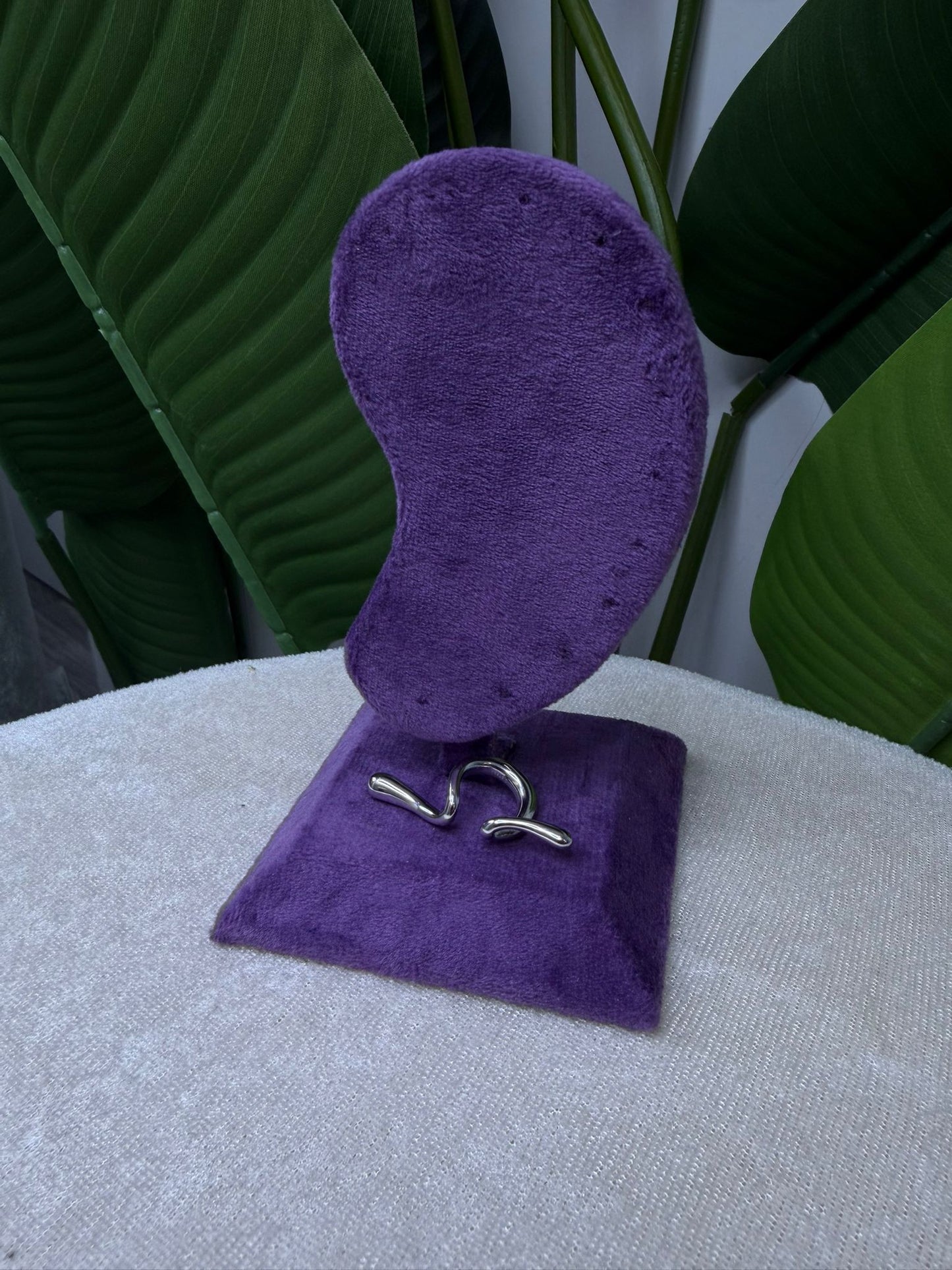 Earcuff silver ondulato