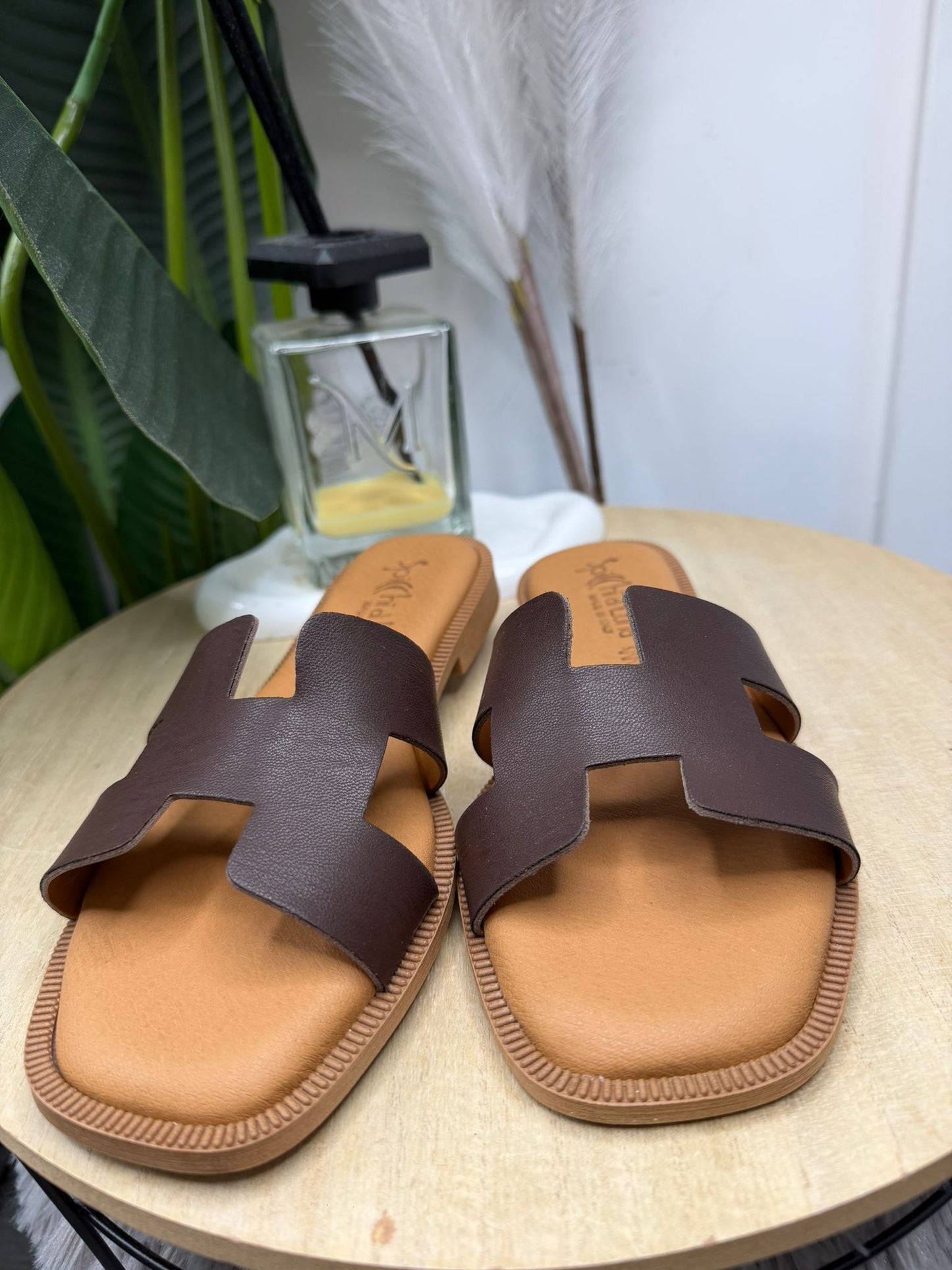 Ciabattina marrone made in italy 155