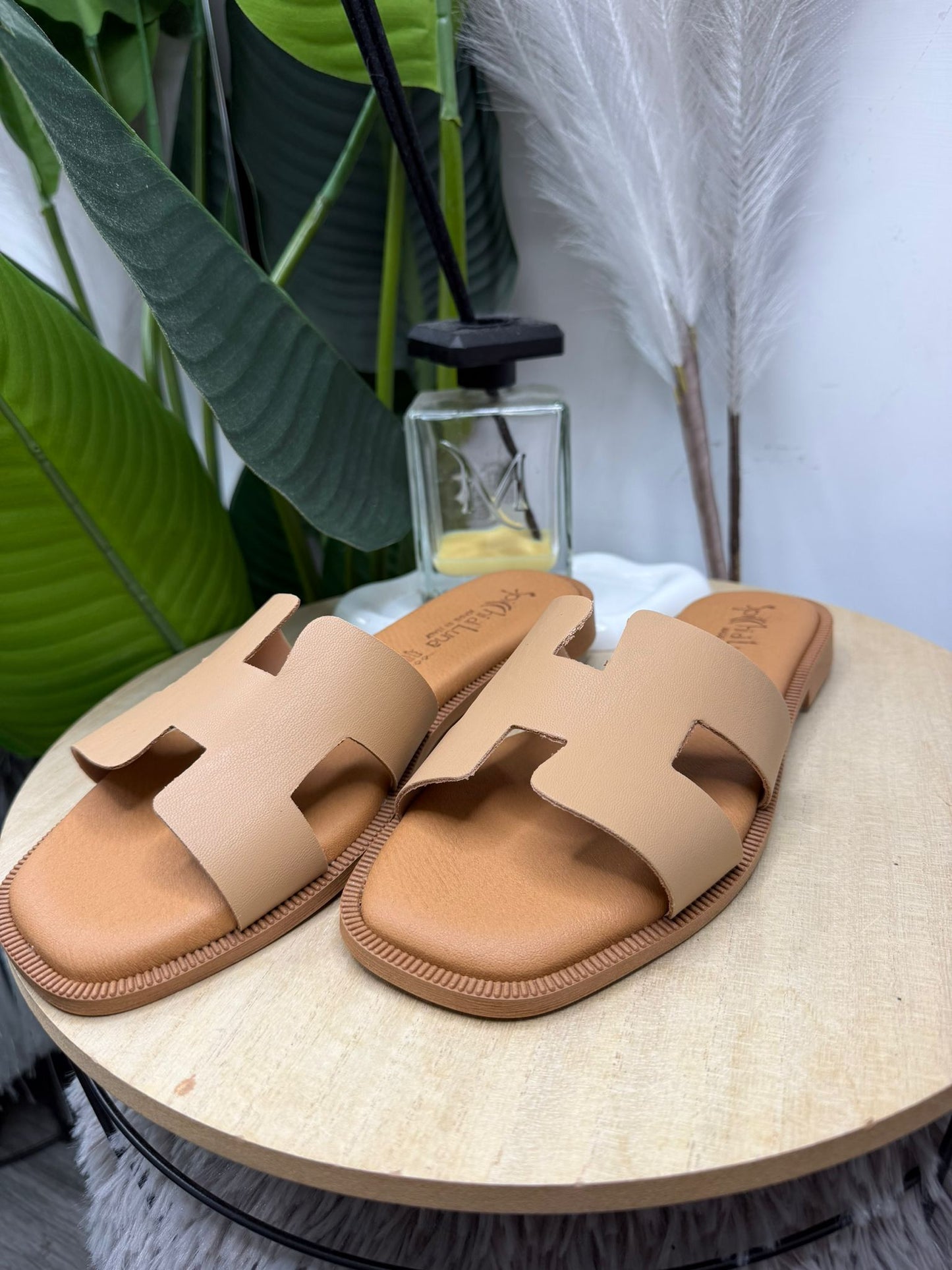 Ciabattina beige made in italy 155