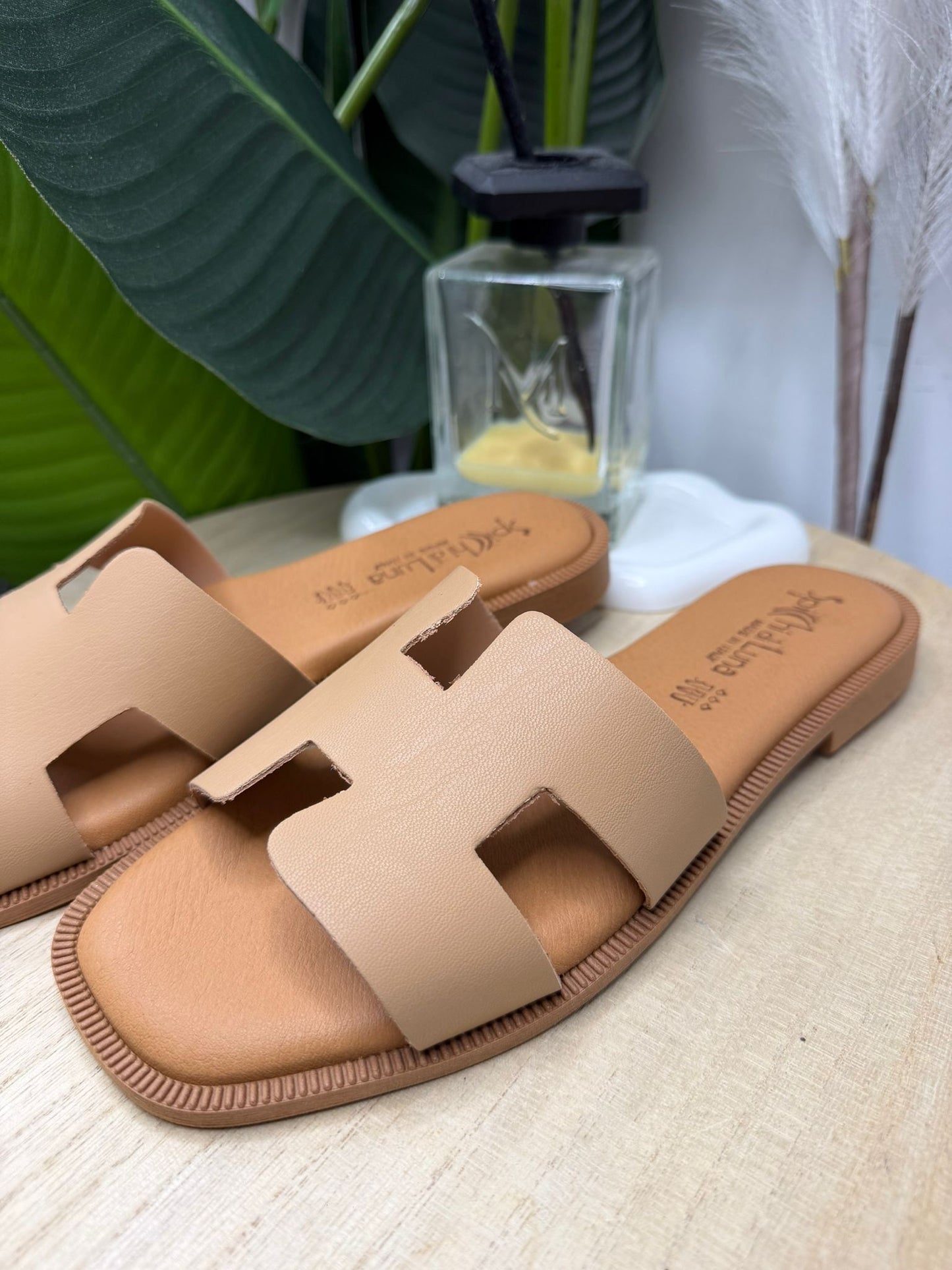 Ciabattina beige made in italy 155