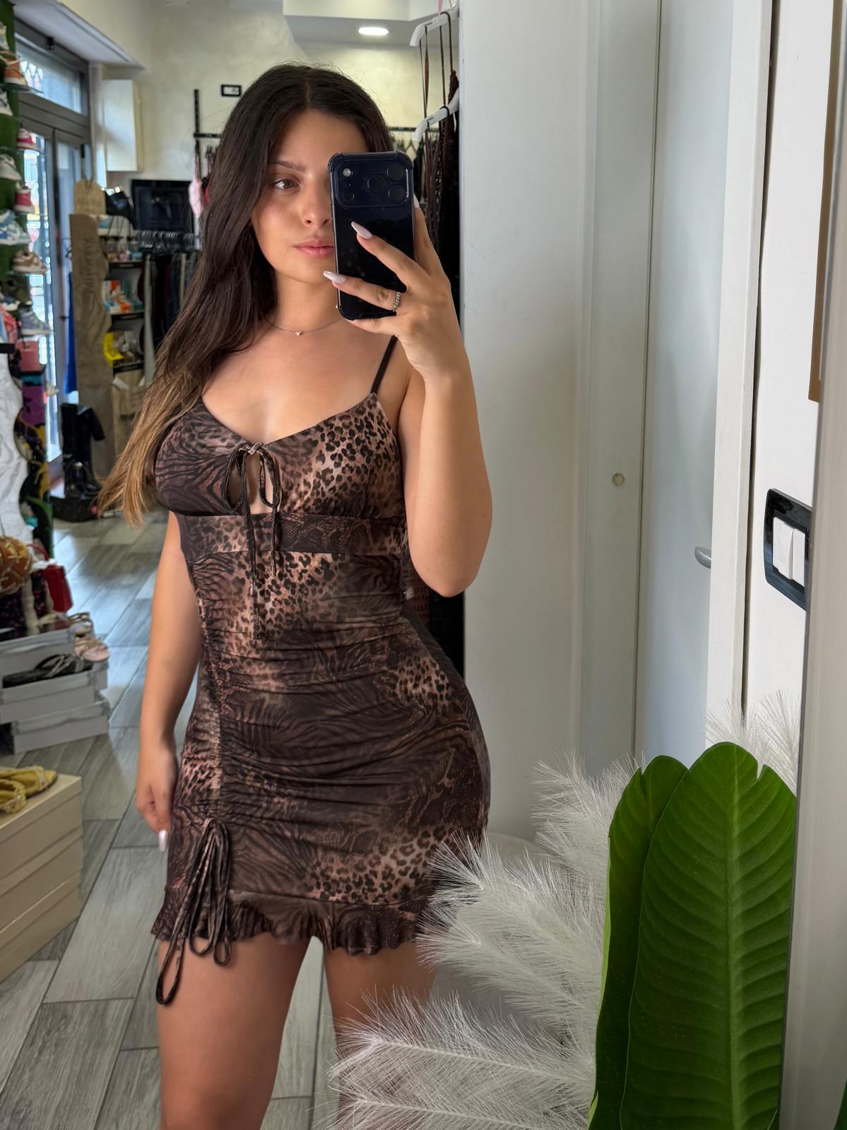 Abito fantasia animalier 6315