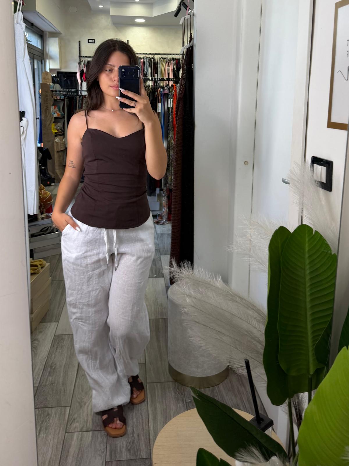 Pantalone lino 268183