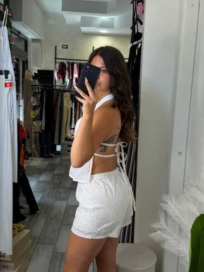 Coordinato pizzo san gallo capri 2913
