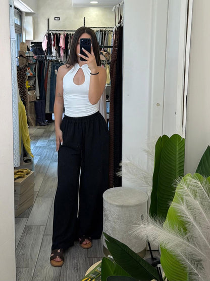Pantalone misto viscosa  6142